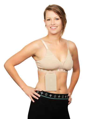 Comfortable wire-free Travel Bra for travel safety from pickpockets.